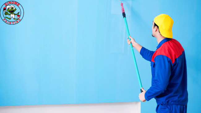 man painting